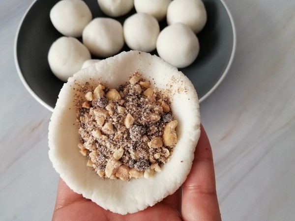 Peanut Brown Sugar Filling Rice Cake recipe