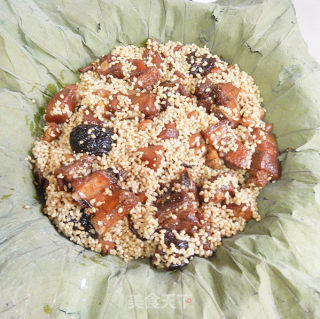 [lotus Fragrant Glutinous Rice Meat] Fragrant and Glutinous Glutinous Rice is Greedy recipe