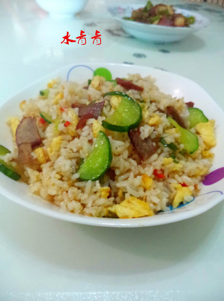 Char Siew Cucumber Bento Fried Rice recipe