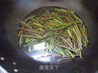 The Fragrance of Spring Wild Vegetables---stir-fried Bracken with Vinasse recipe