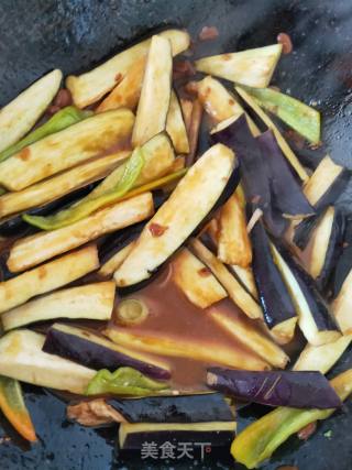 Braised Eggplant Peppers with Less Oil Sauce recipe