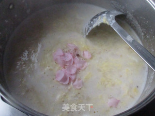 Whey Oatmeal Peach Blossom Porridge recipe