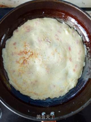 Onion Ham Omelette recipe