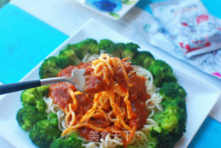 Handmade Egg Noodles with Meat Sauce recipe