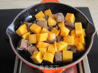 Mango Beef Dice recipe