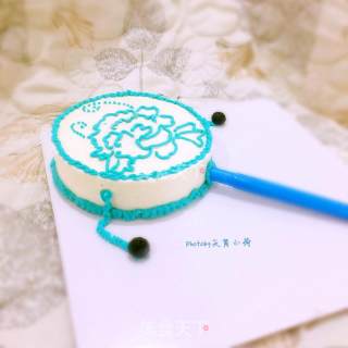 #柏翠大赛# [blue and White Porcelain Rattle] Hand-painted Mousse Cake recipe