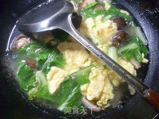 Mushroom, Cabbage and Egg Soup recipe