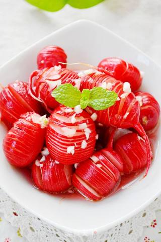 Sweet and Sour Cherry Radishes recipe