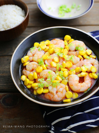 Shrimp Corn Steamed Egg recipe