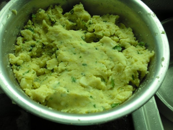 Basil Mashed Potato Salad recipe