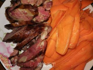 Sausage Fried Carrots recipe