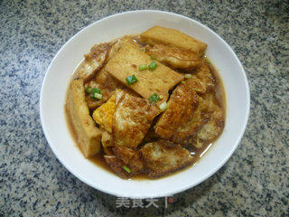 Fried Tofu and Roasted Lotus Leaf Egg recipe