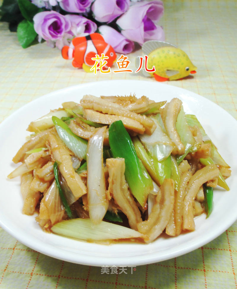 Stir-fried Beef Tripe with Green Onions