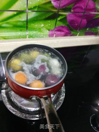 Natural Colorful Vegetable Glutinous Rice Balls recipe