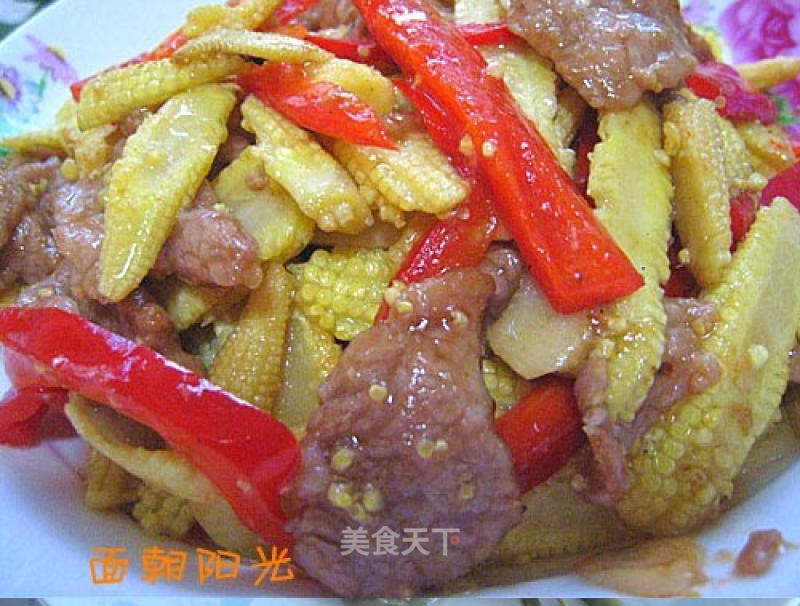 Stir-fried Pork with Baby Corn recipe