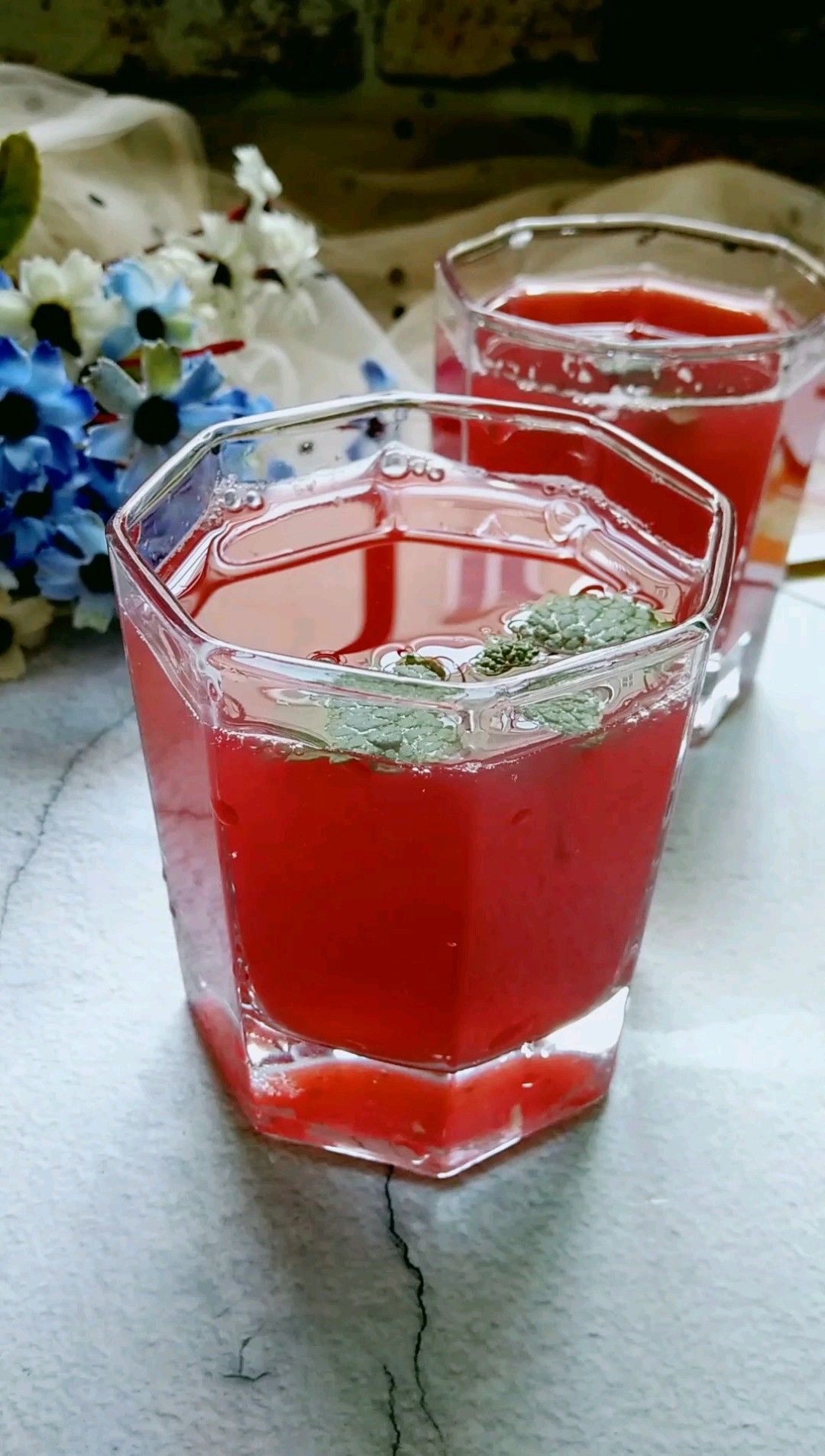 Mint Red Plum Honey Juice