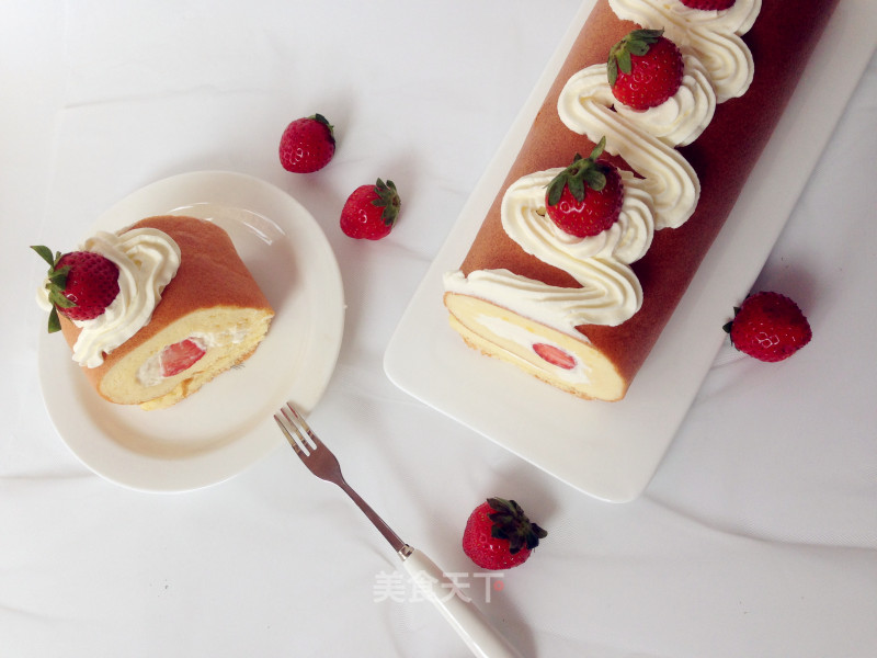 Strawberry Cake Roll recipe