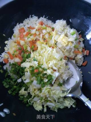 Fried Rice with Mixed Vegetables and Eggs recipe