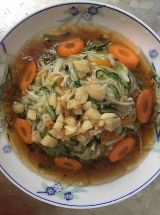 Enoki Mushroom and Cucumber Salad recipe