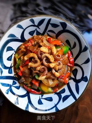 Black Pepper Octopus recipe