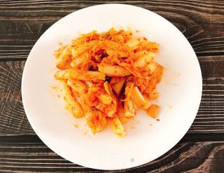 Stir-fried Rice Cake with Spicy Cabbage recipe