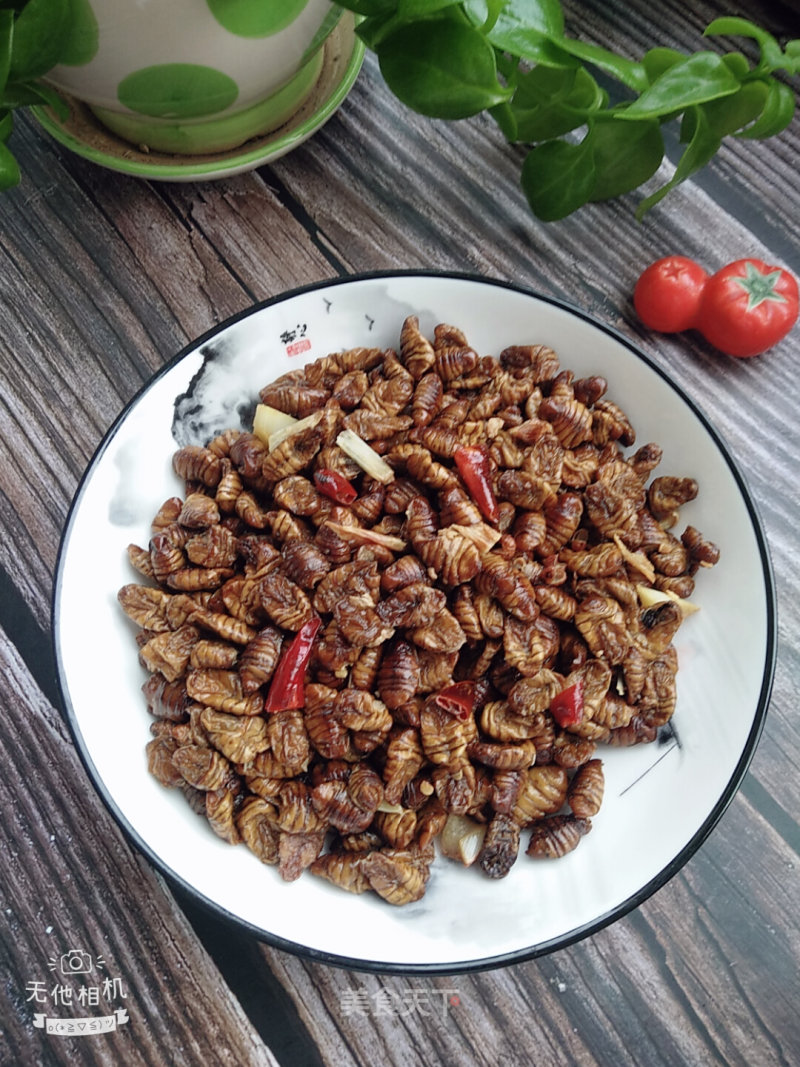 Fried Silkworm Pupa recipe