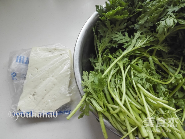 Chrysanthemum Tofu recipe