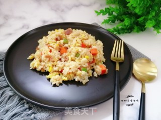 Fried Rice with Bacon and Egg recipe