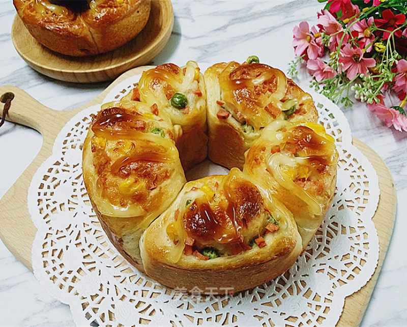 Mixed Vegetable Ham and Cheese Roll recipe