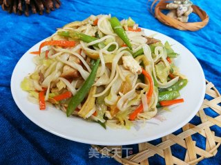 Fried Soup Noodles with Vegetables recipe