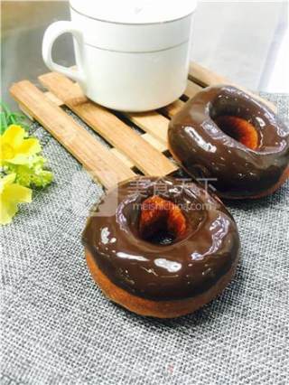 Chocolate Powdered Sugar Donuts recipe