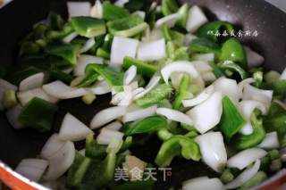 Stir-fried Pork with Green Pepper and Onion recipe