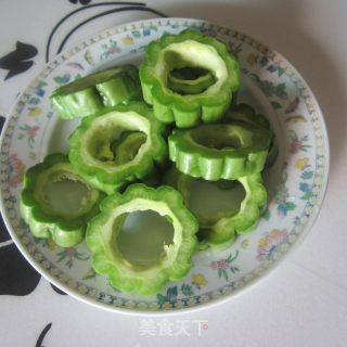 Pan-fried Stuffed Bitter Gourd recipe
