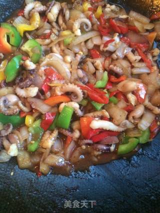 Black Pepper Octopus recipe