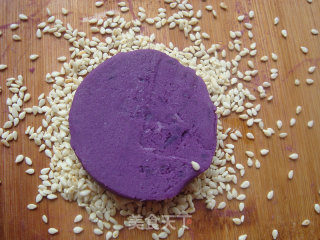 Purple Sweet Potato Sesame Cake recipe