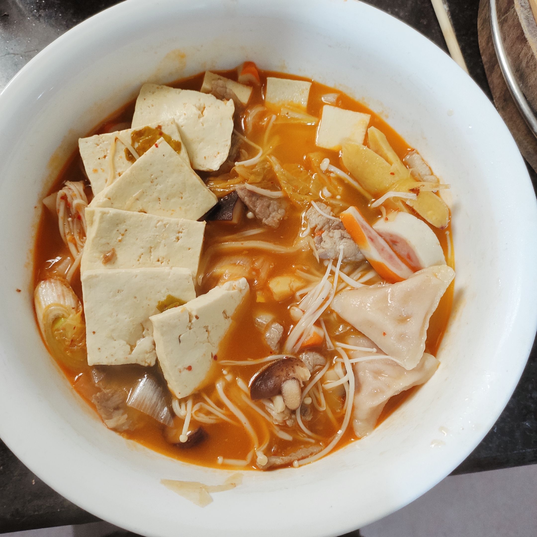 Kimchi Pork Soup recipe