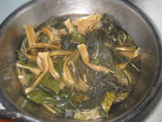 Dried Pork Lung and Vegetable Soup recipe