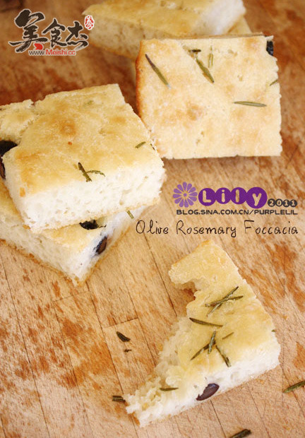 Olive Rosemary Focaccia Bread recipe