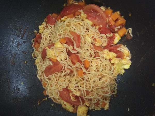 Red Prosperous Fire Fried Noodles#lunch recipe