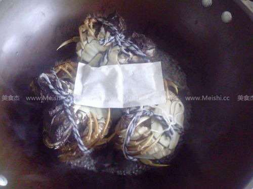 Huadiao Baked Hairy Crab recipe