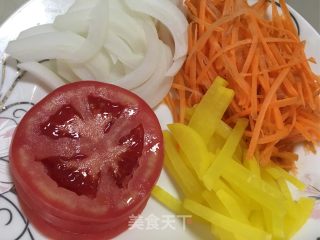 Colorful Korean Cold Noodles recipe