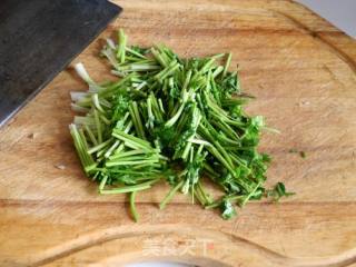 Coriander Fried Hairy Belly recipe