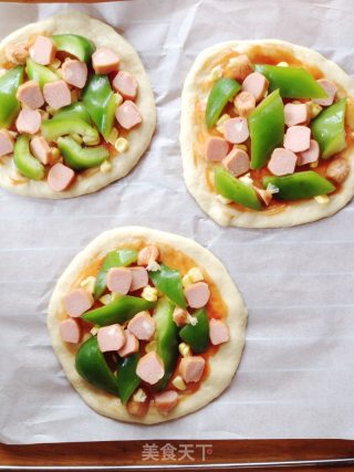 Corn and Ham Pizza recipe