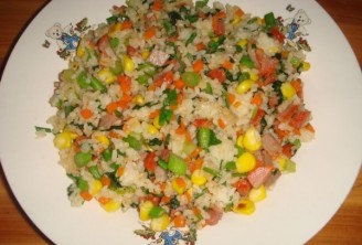 Four-color Fried Rice recipe