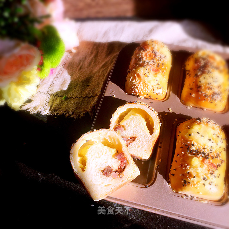 Cheese Barbecue Buns# Oven美食# recipe