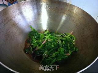 Soybean Sprouts Mixed with Spinach recipe