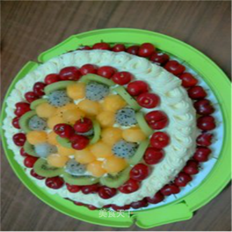 Ten-inch Fruit Chiffon Cake-winners of Lezhong Colorful Summer Baking Competition recipe