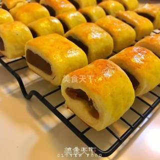 #柏翠大赛#lotus Paste Hand Roll recipe