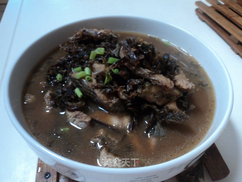 Dried Vegetable Black Fish Soup recipe