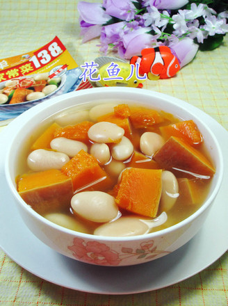 White Kidney Bean Pumpkin Soup recipe